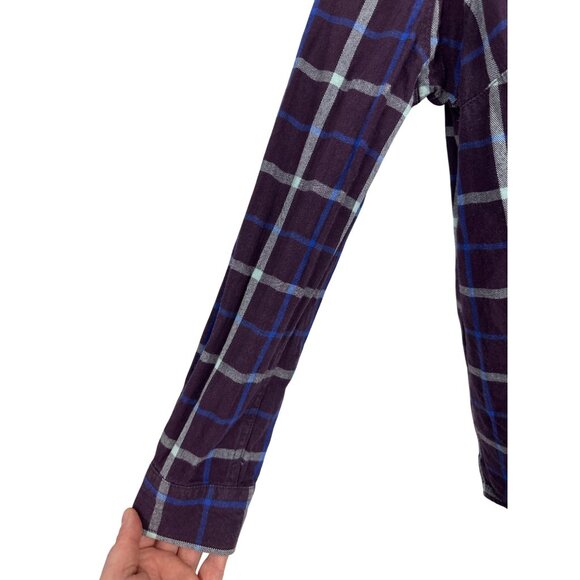 Duluth Trading Co Women's Long Sleeve Free Swingin' Flannel Shirt  Size L - Picture 3 of 11